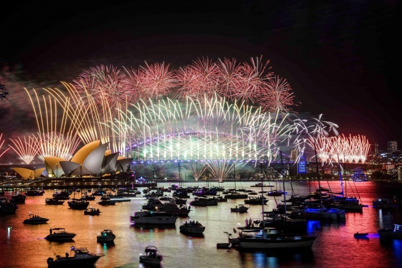 Một góc nhìn khác về bữa tiệc pháo hoa hoành tráng ở Sydney. (Ảnh: City of Sydney)