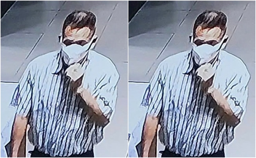 Hình ảnh người đàn ông được camera an ninh ghi lại. (Ảnh: BVĐK tỉnh Bình Định)