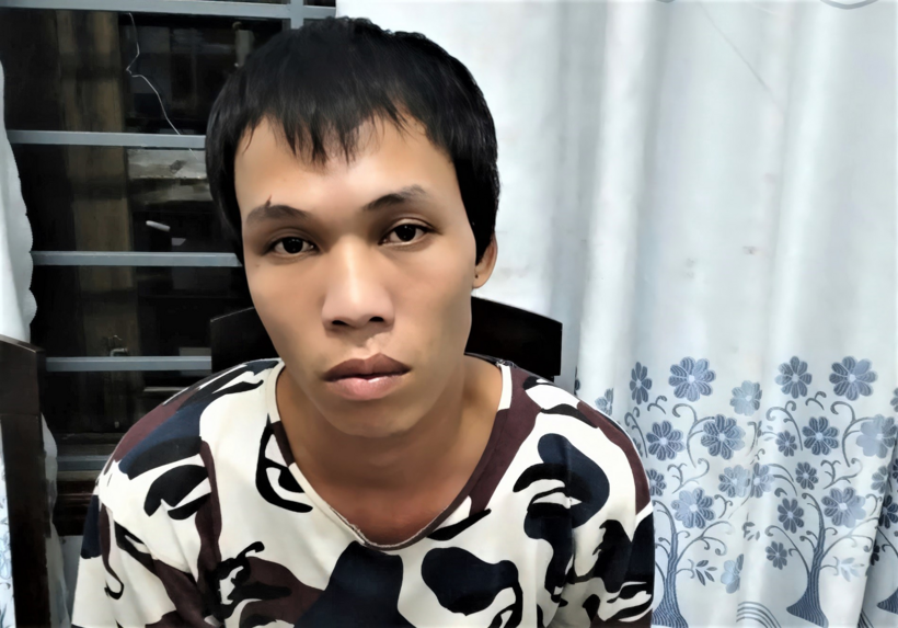 Đoàn Mai Khanh tại cơ quan công an. Ảnh: VietNamNet