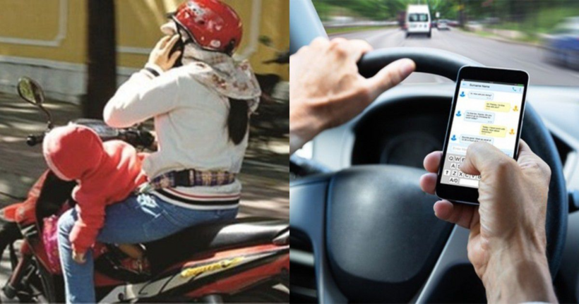 Từ 1/1/2025, sử dụng điện thoại khi lái xe sẽ bị xử phạt như thế nào? Ảnh minh hoạ