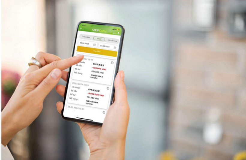 SMS Banking của OCB