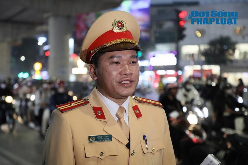Thiếu tá Hoàng Văn Bình, Phó Đội trưởng Đội CSGT đường bộ số 6, Phòng CSGT Công an thành phố Hà Nội