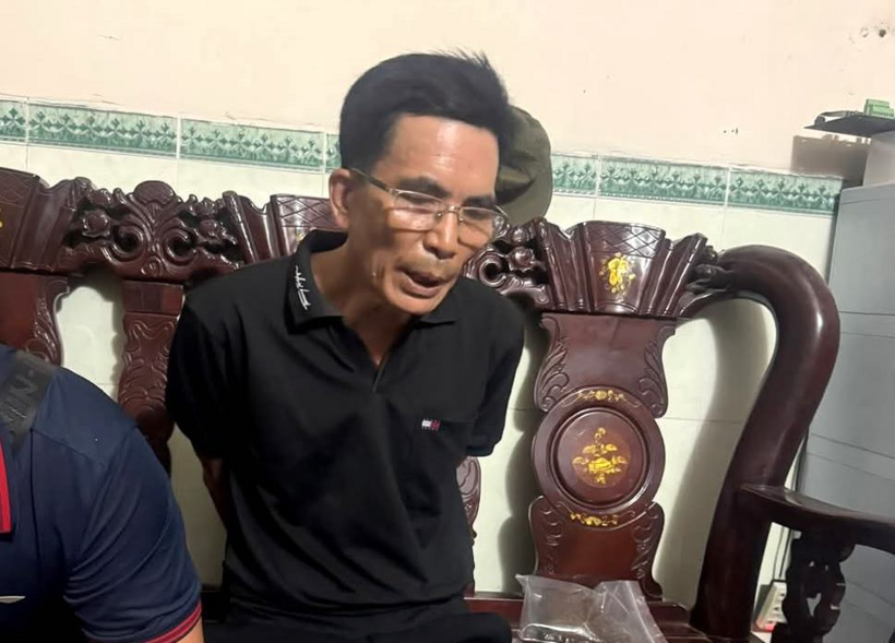 Đối tượng Nguyễn Văn Lượng bị bắt khi đang lẩn trốn tại tỉnh Đồng Nai. Ảnh: Sức khoẻ & Đời sống