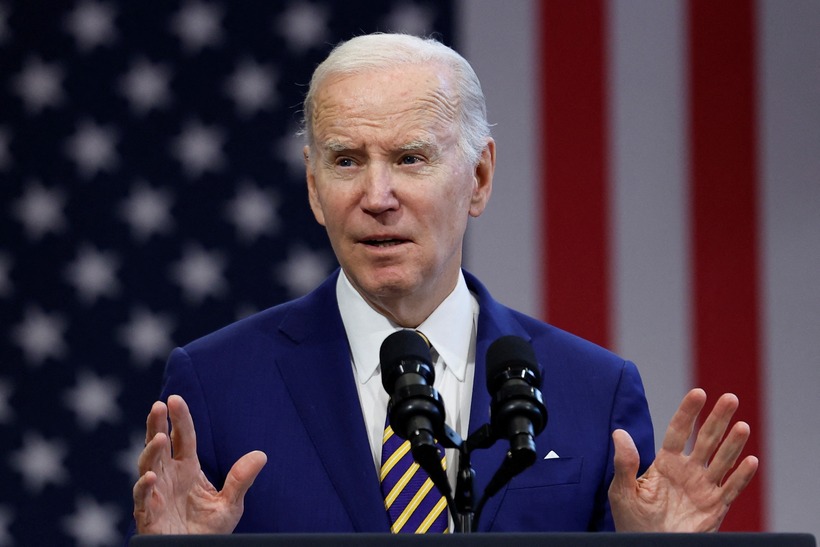 Tổng thống Mỹ Joe Biden được cho là sắp công bố gói viện trợ quy mô lớn cuối cùng cho Ukraine. Ảnh: Reuters