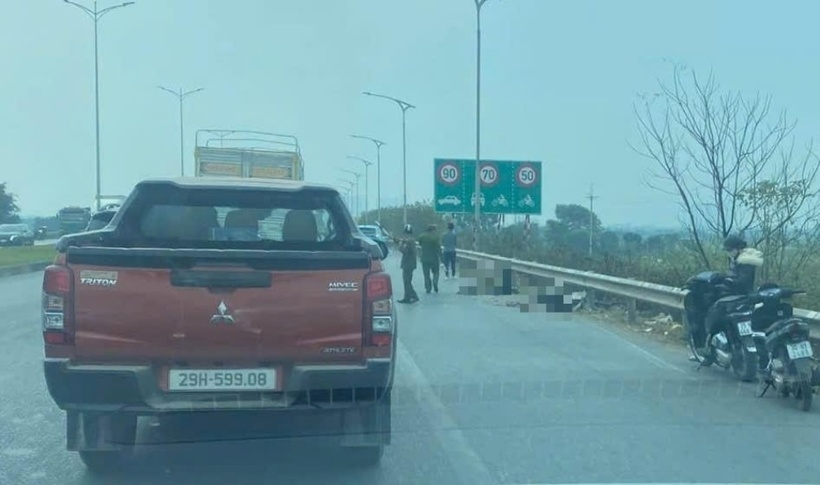 Hiện trường xảy ra vụ tai nạn. Ảnh: Báo Hà Nội mới.