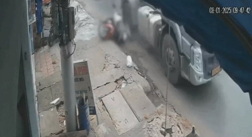 Hiện trường xảy ra vụ tai nạn. Ảnh: Báo Dân trí.