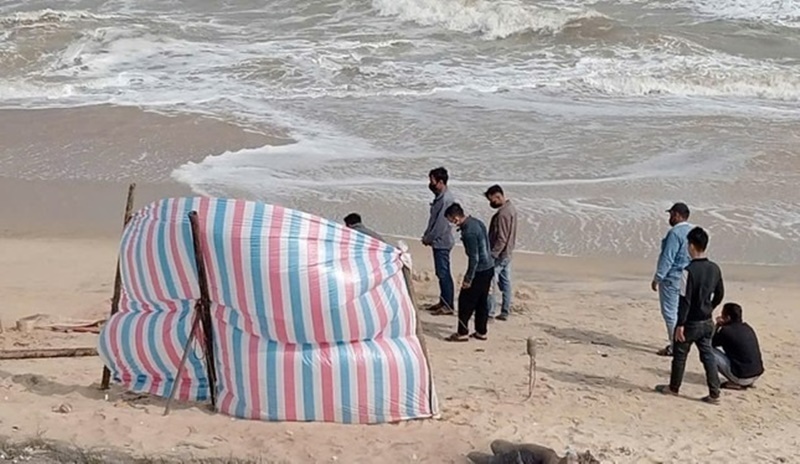 Hiện trường xảy ra vụ việc. Ảnh: Báo Tiền phong.