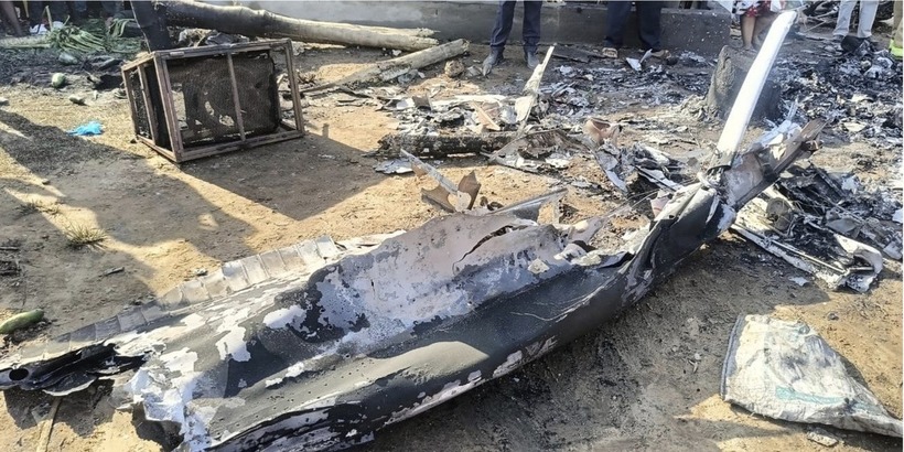 Hiện trường vụ tai nạn máy bay ở Kenya. (Ảnh: Daily Nation)