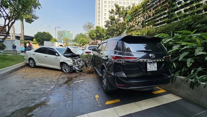 Hiện trường xảy ra vụ tai nạn. Ảnh: Báo Sài Gòn giải phóng.
