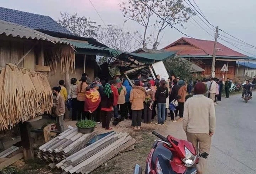 Hiện trường vụ tai nạn giao thông. Ảnh: Công an Nhân dân