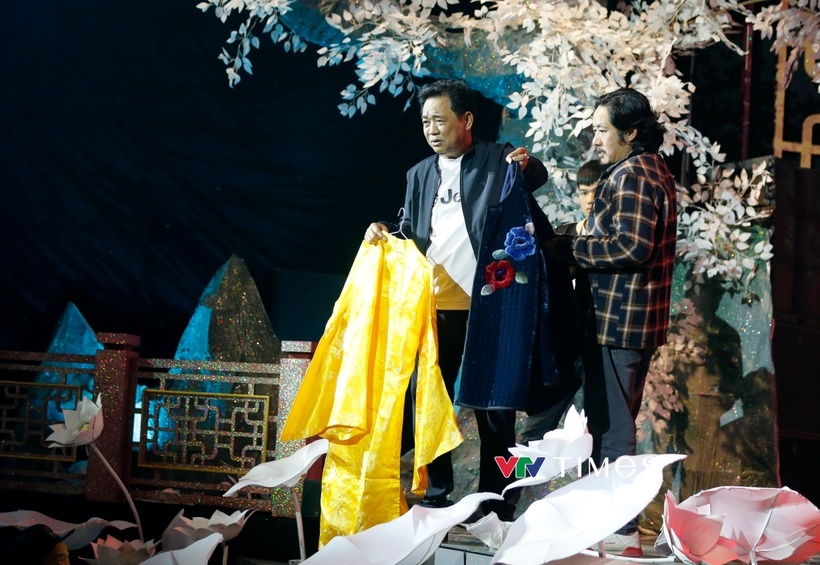 NSND Quốc Khánh tiếp tục đảm nhận vai Ngọc Hoàng. Ảnh: VTV Times