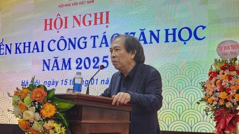 Nhà thơ Nguyễn Quang Thiều - Chủ tịch Hội Nhà văn Việt Nam.