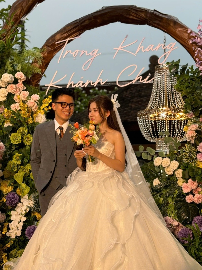 Khánh Chi và Trọng Khang đã có 6 năm yêu đương. Ảnh: Báo Dân trí.