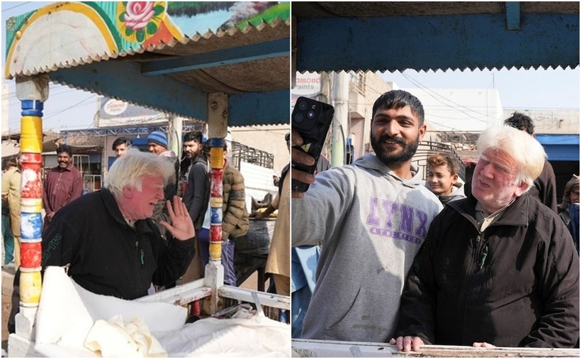 Nhiều người xin chụp ảnh cùng ông Bagga. (Ảnh: Reuters)