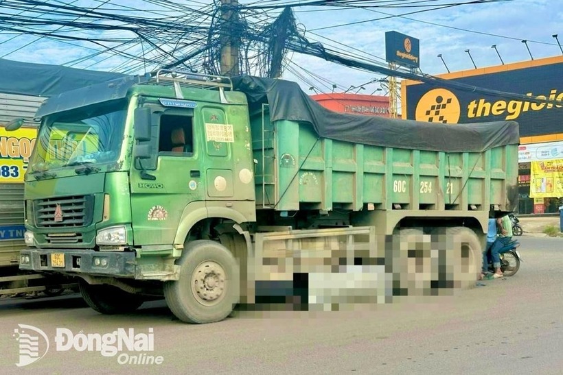 Hiện trường xảy ra vụ tai nạn. Ảnh: Báo Đồng Nai.