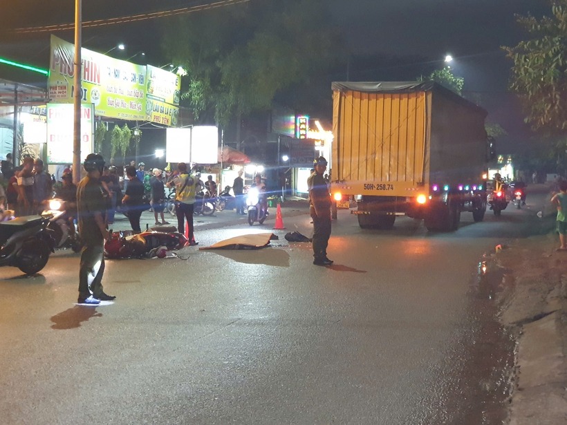 Hiện trường xảy ra vụ tai nạn. Ảnh: Báo Giao thông.