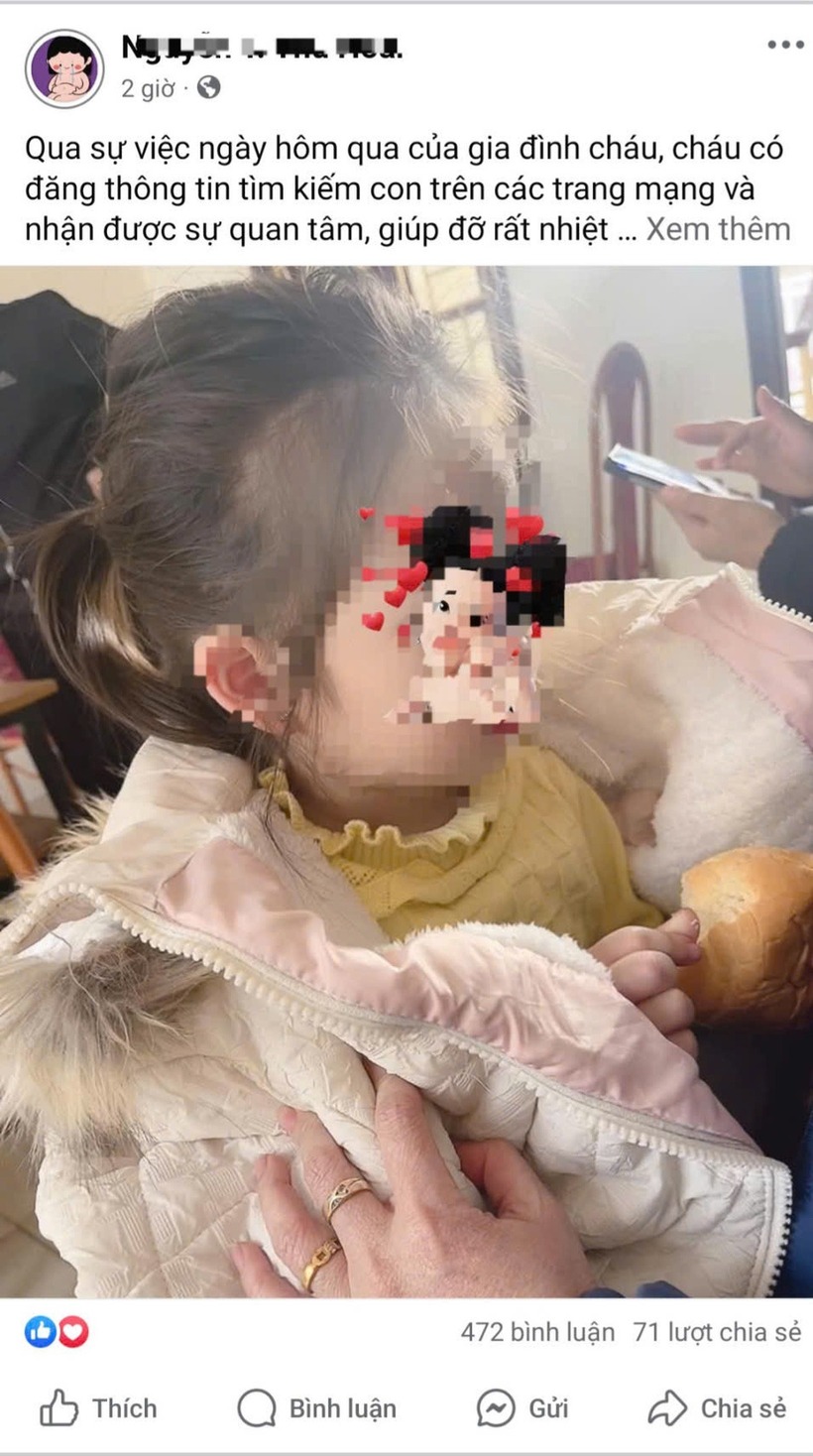 Dòng chia sẻ gây chú ý của mẹ cháu bé. Ảnh: Tuổi Trẻ
