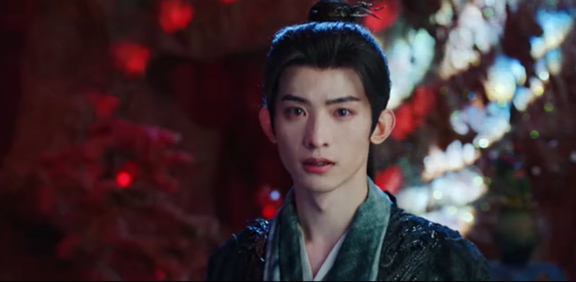 Biểu cảm của Trùng Chiêu khi nghe Bạch Thước thừa nhận thích Phạn Việt.