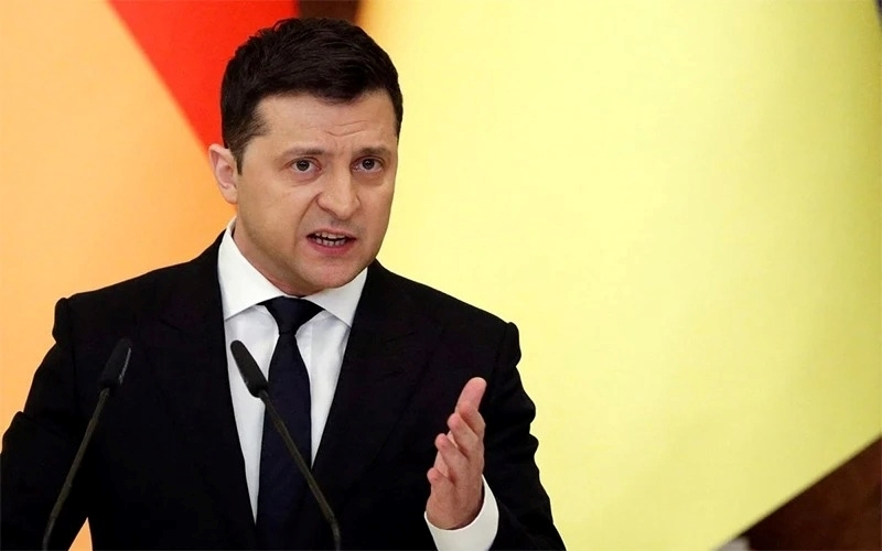 Nga phóng UAV vào Kiev giữa lúc Tổng thống Ukraine Volodymyr Zelensky có cuộc gặp mặt quan trọng. Ảnh: Reuters