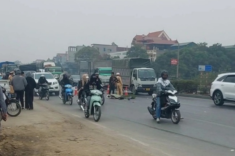 Hiện trường xảy ra vụ tai nạn. Ảnh: Báo Giao thông.