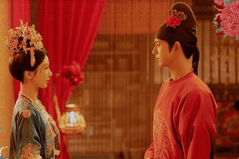Đám cưới của Hà Duy Phương (Dương Tử) và Tưởng Trường Dương (Lý Hiện) rất được mong đợi. Ảnh: Weibo