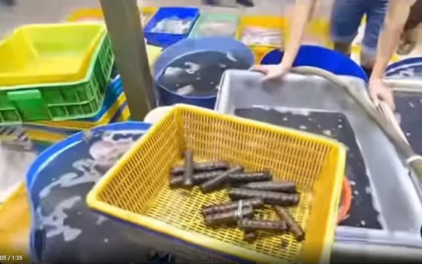 Ảnh cắt từ clip được lan truyền.