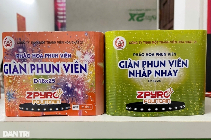 Sản phẩm pháo hoa của Nhà máy Z121. Ảnh: Dân Trí