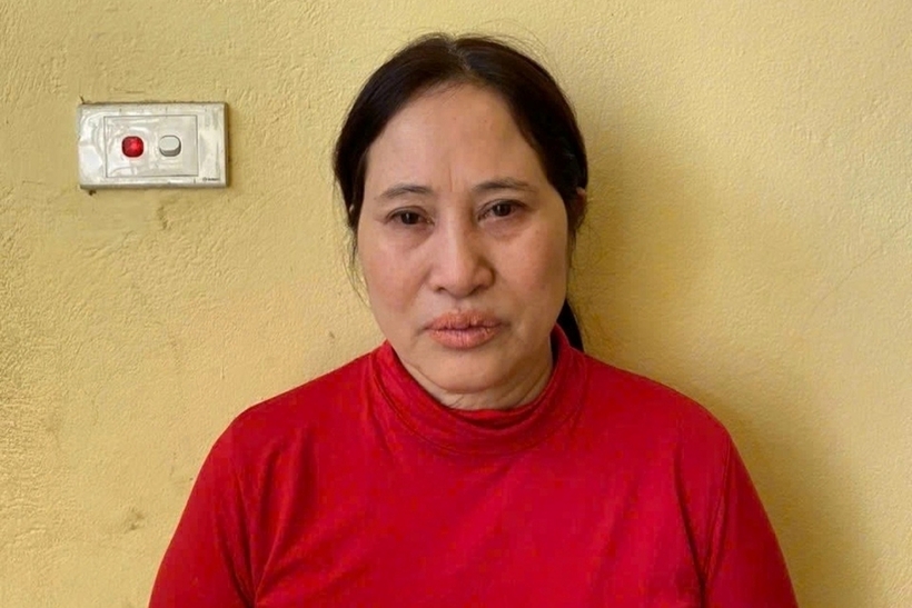 Đặng Thị Hồng bị tạm giữ hình sự về hành vi chứa mại dâm. Ảnh: Dân Trí