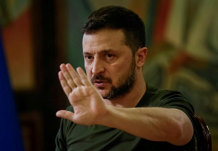 Tổng thống Ukraine Volodymyr Zelensky. Ảnh: Reuters
