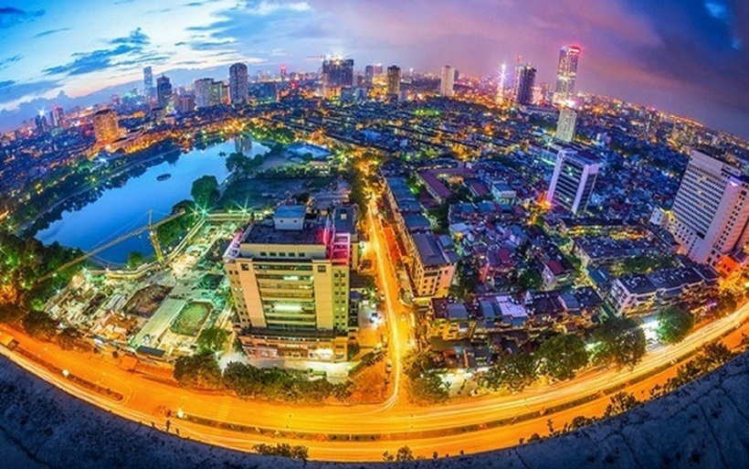 Một góc nhìn Hà Nội từ trên cao. Ảnh minh họa
