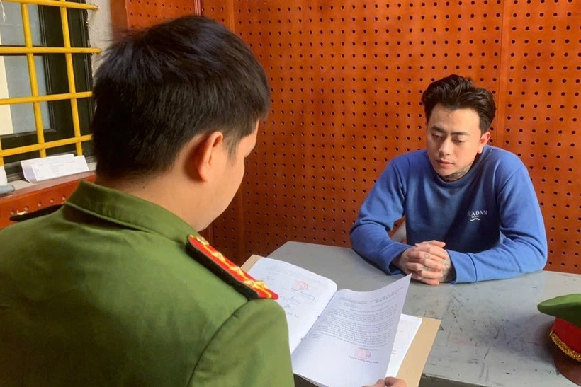 Bị can Bùi Phương Nam tại cơ quan công an. (Ảnh: Cơ quan công an/Dân Trí)