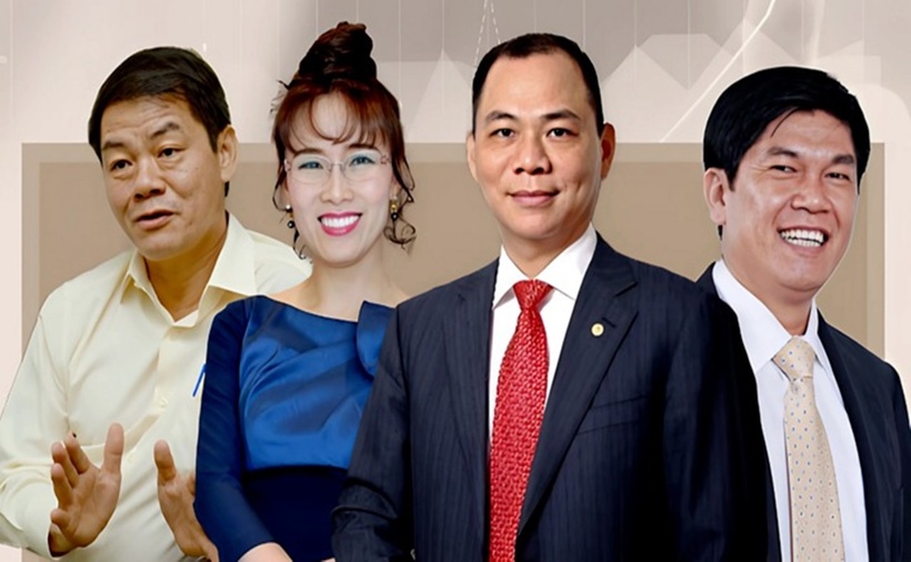 Các tỷ phú giàu nhất Việt Nam. (Ảnh: DK)