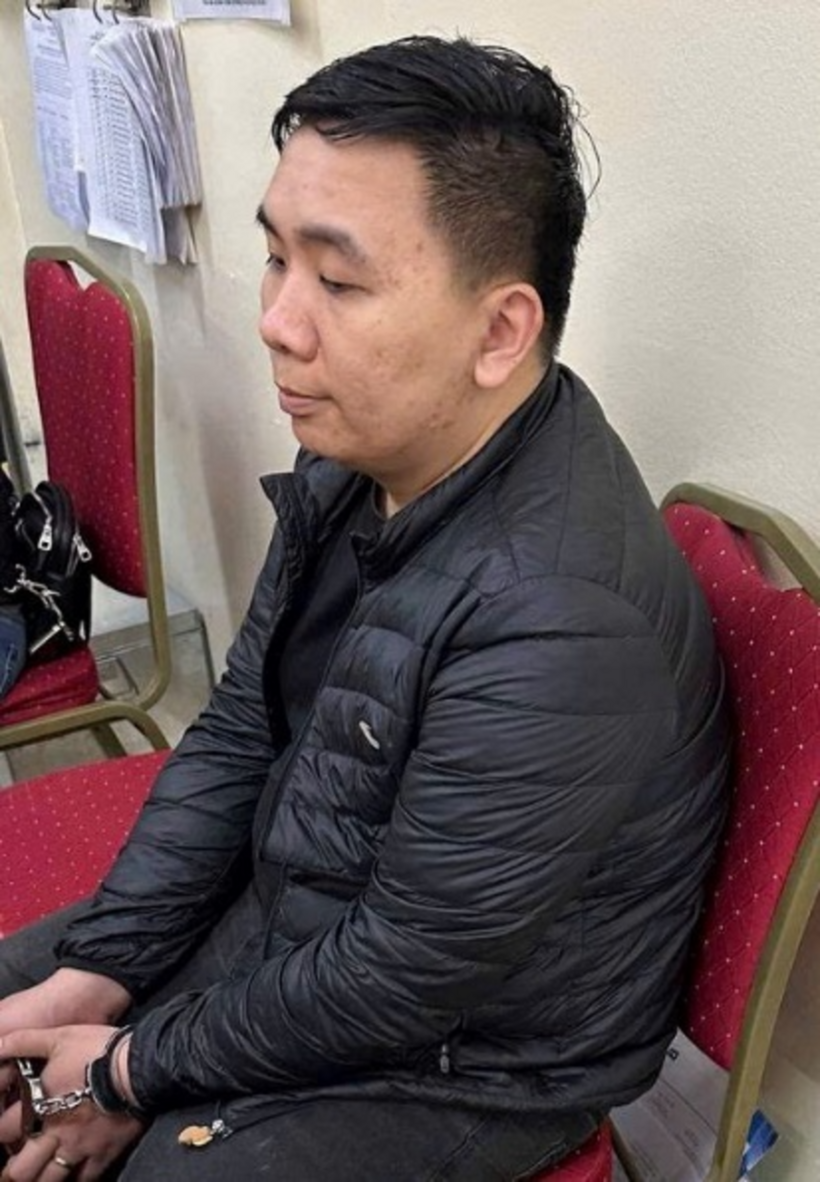 Đối tượng Lê Duy Chiến tại cơ quan điều tra