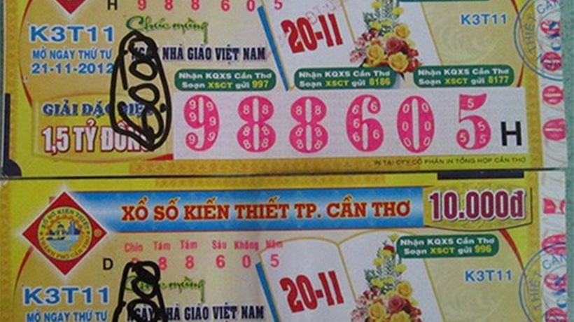 Tấm vé số thay đổi cuộc đời "chàng khờ ngốc nghếch". Ảnh minh họa