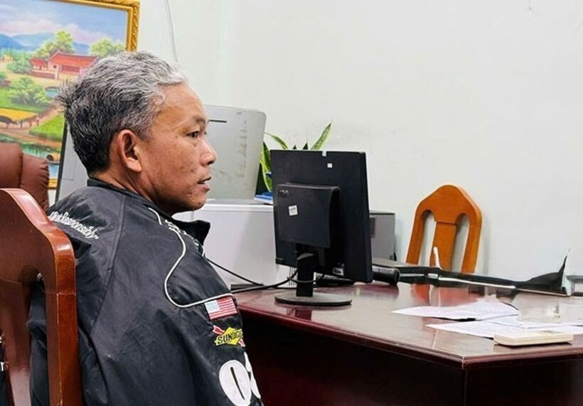 Trì Văn Thuận tại cơ quan điều tra. Ảnh: Tiền Phong.