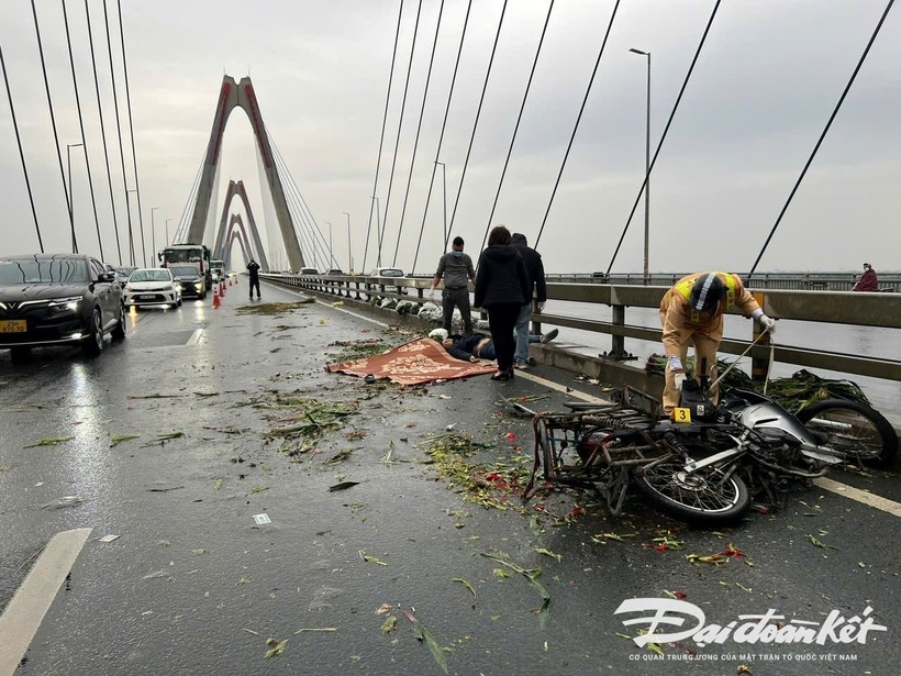 Hiện trường xảy ra vụ tai nạn. Ảnh: Báo Đại đoàn kết.