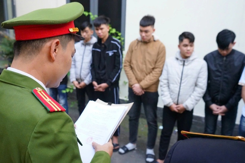 Công an khởi tố các bị can tham gia vào vụ việc vào sáng mùng 1 Tết. (Ảnh: Công an Đà Nẵng)