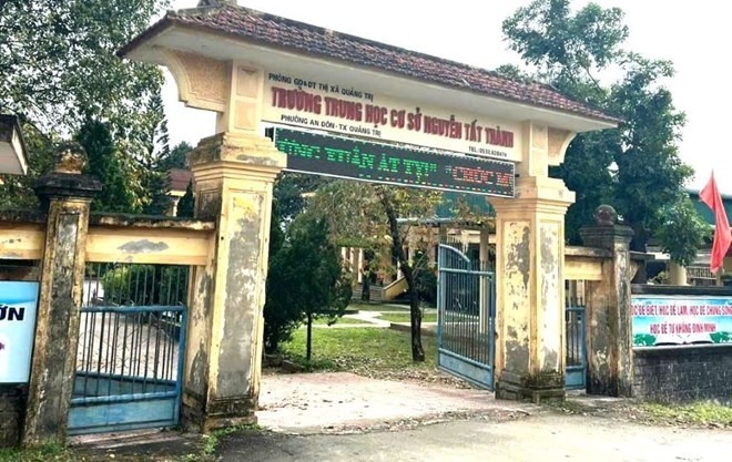 Trường Tiểu học và Trung học cơ sở Nguyễn Tất Thành. Ảnh: Lao động