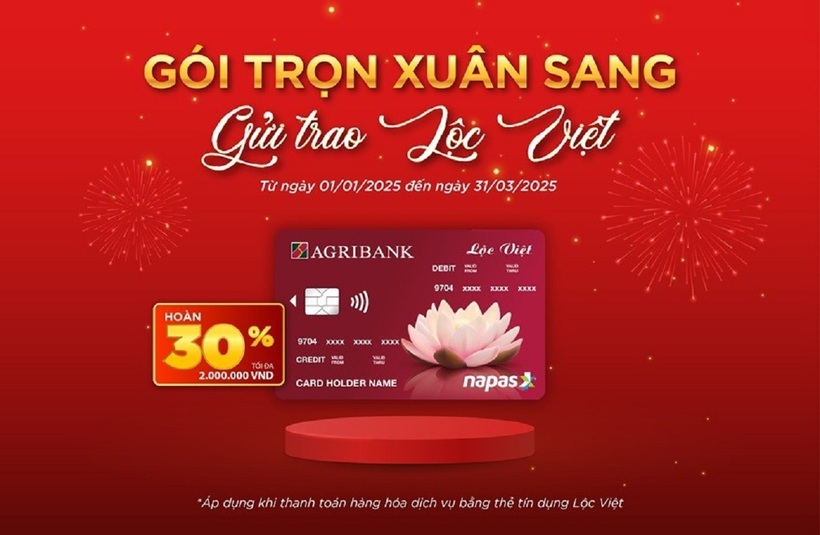 Agribank triển khai chương trình khuyến mại “Gói trọn xuân sang, gửi trao Lộc Việt” - 1