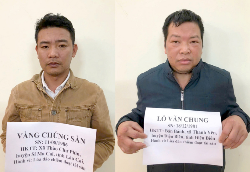 2 đối tượng tại cơ quan điều tra. Ảnh: VietNamNet