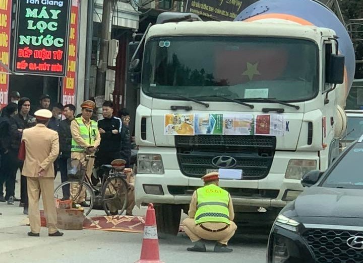 Hiện trường xảy ra vụ tai nạn. Ảnh: Báo Giao thông.