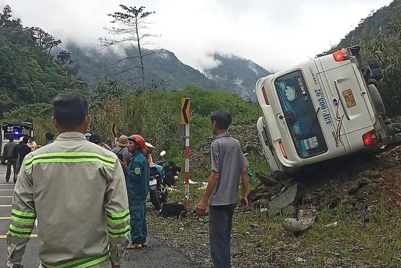 Hiện trường xảy ra vụ tai nạn. Ảnh: Báo Công lý.