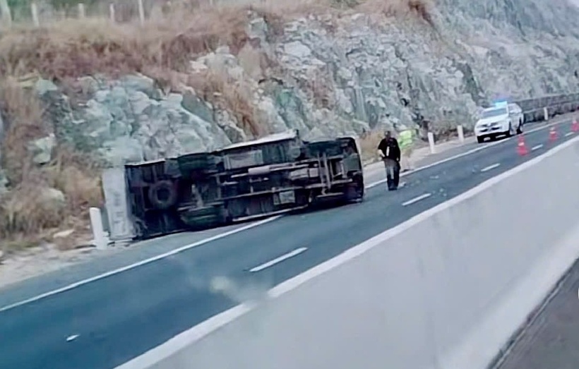 Hiện trường xảy ra vụ tai nạn. Ảnh: Báo Bình Thuận.