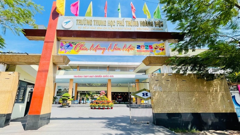 Trường THPT Hoàng Diệu (tỉnh Sóc Trăng). Ảnh: VietNamnet