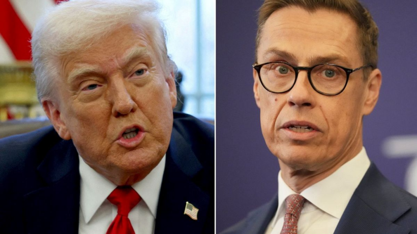 Tổng thống Phần Lan Alexander Stubb (phải) và Tổng thống Mỹ Donald Trump. Ảnh: BBC