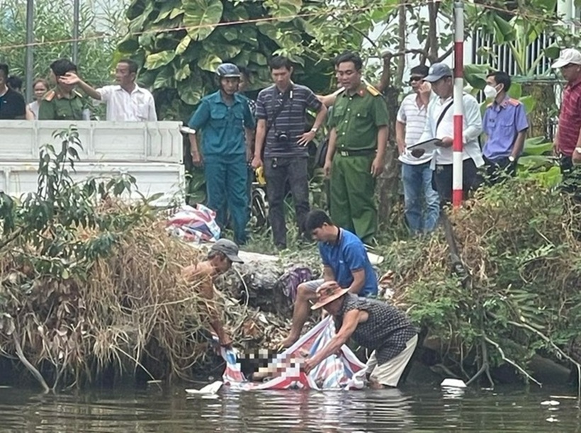 Khu vực tìm thấy thi thể nam sinh. Ảnh: Báo Thanh Niên