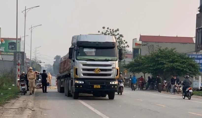 Hiện trường xảy ra vụ tai nạn. Ảnh: Báo Giao thông.