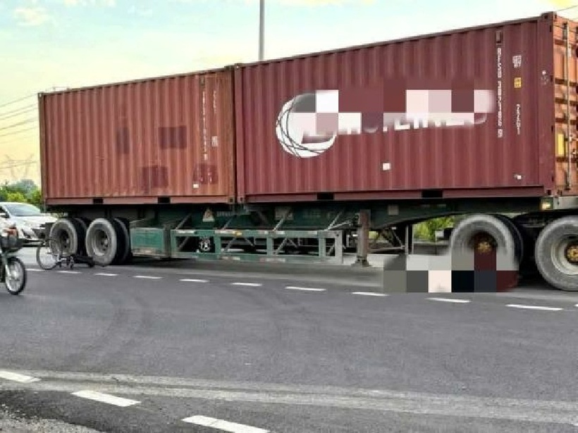 Hiện trường xảy ra vụ tai nạn. Ảnh: Báo Lao động.