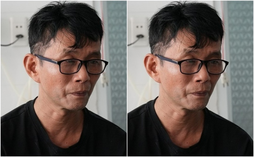 Trần Thanh Nhơn tại cơ quan công an. (Ảnh: Dân trí)