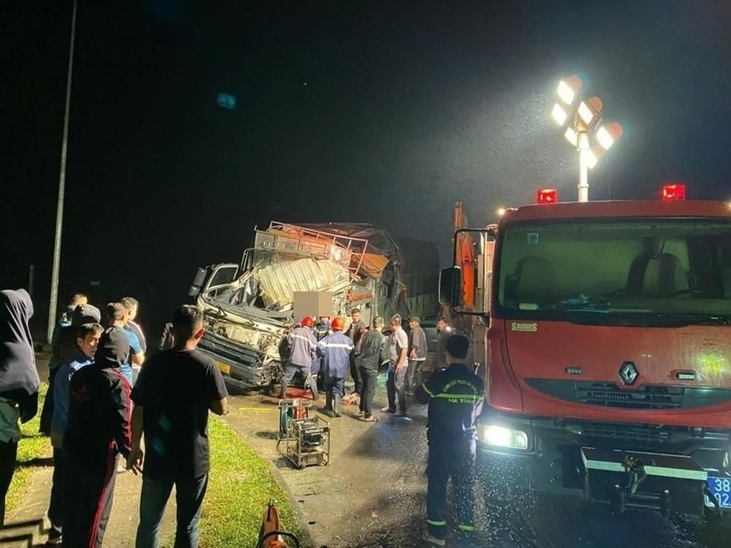 Hiện trường xảy ra vụ tai nạn. Ảnh: Báo Pháp luật.